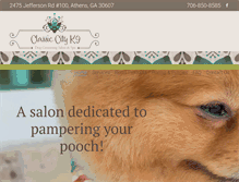 Tablet Screenshot of classiccityk9grooming.com
